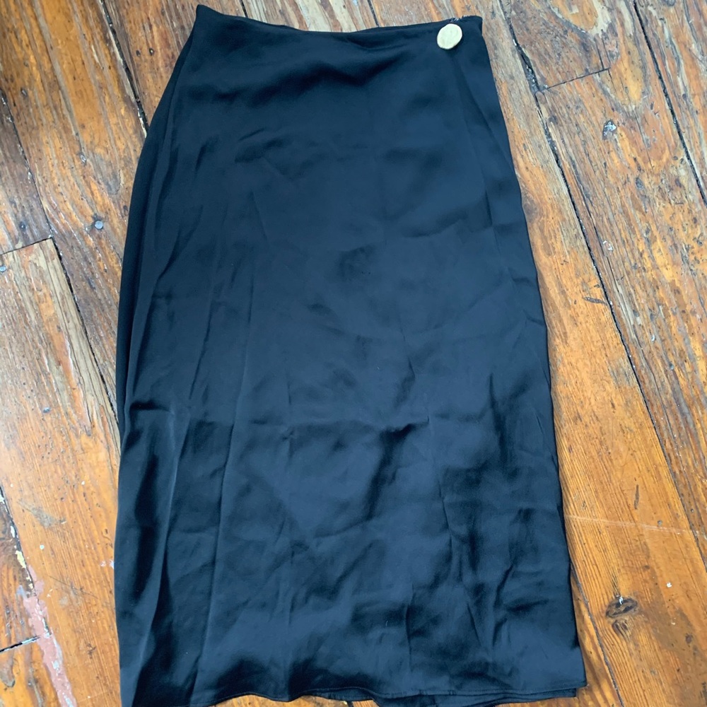 Express wrap maxi skirt